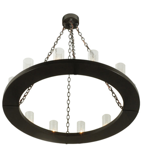 42" Loxley 12 Light Chandelier detail view