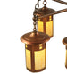 36" Fulton Prairie Loft 5 Light Chandelier detail view