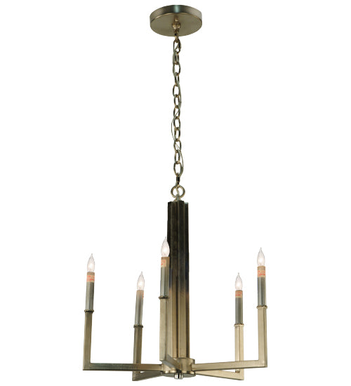20" Rula 5 Light Chandelier detail view