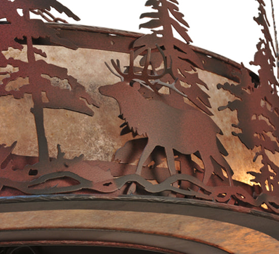 44 inch Elk at Dusk Chandel-Air detail view