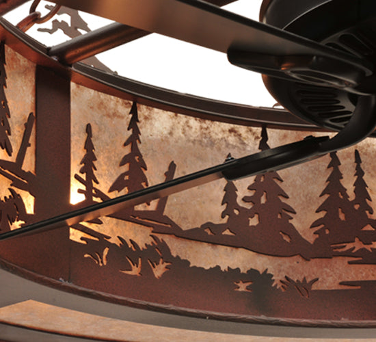44 inch Elk at Dusk Chandel-Air detail view