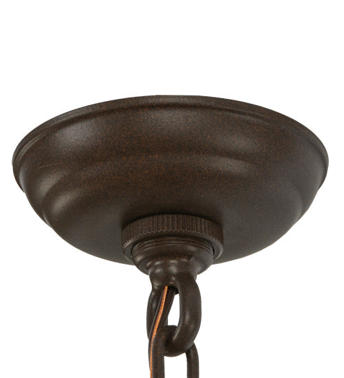 45" Pine Branch Valley View 6 Light Chandelier detail view
