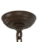 45" Pine Branch Valley View 6 Light Chandelier detail view
