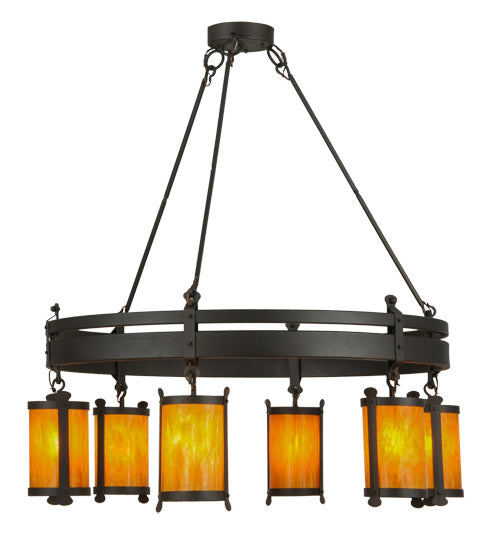 54" Beartooth 6 Light Chandelier hero view