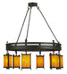 54" Beartooth 6 Light Chandelier detail view