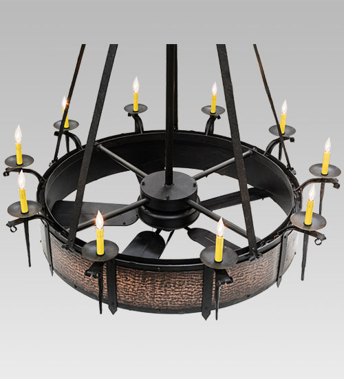 56 inch Costello 10 Light Chandel-Air detail view