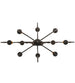 48" Clifton 10 Light Oblong Chandelier detail view
