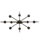 48" Clifton 10 Light Oblong Chandelier detail view