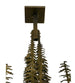 45" Tall Pines 3 Light Island Pendant - detail 10