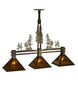 45" Tall Pines 3 Light Island Pendant - detail 4