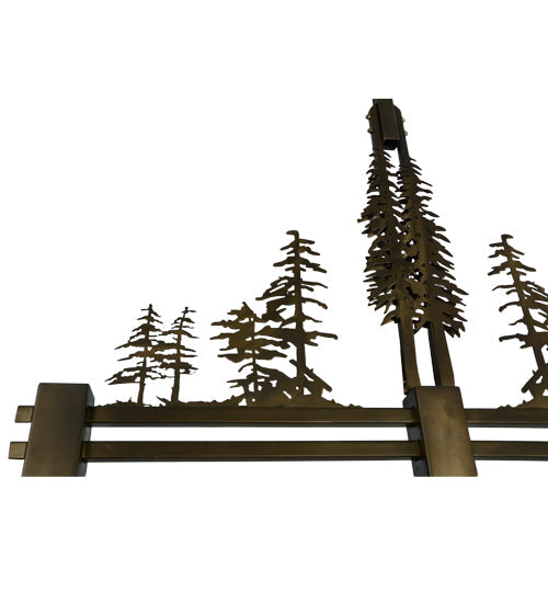 45" Tall Pines 3 Light Island Pendant - detail 9