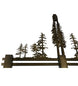 45" Tall Pines 3 Light Island Pendant - detail 9