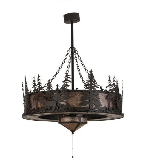 45" Elk Through the Trees Chandel-Air - detail 2