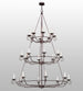 60" Estrella 24 Light Three Tier Chandelier hero view