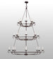 60" Estrella 24 Light Three Tier Chandelier detail view