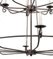 60" Estrella 24 Light Three Tier Chandelier detail view