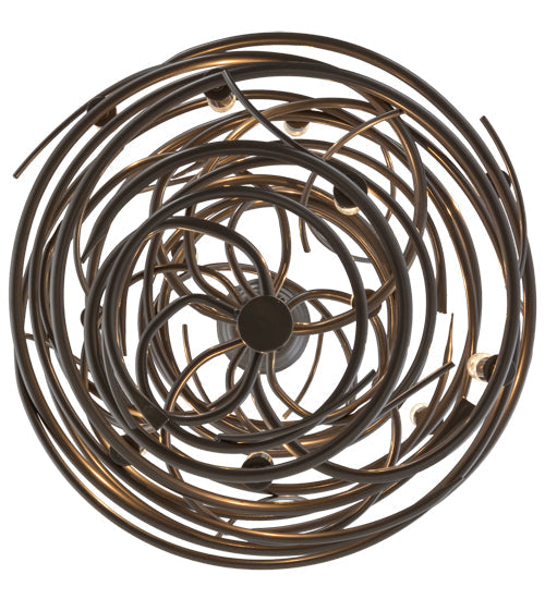 20" Cyclone 13 Light Chandelier detail view