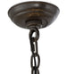 20" Cyclone 13 Light Chandelier detail view
