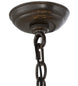 20" Cyclone 13 Light Chandelier detail view