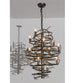 20" Cyclone 13 Light Chandelier detail view