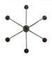 36" Polonaise 6 Light Chandelier detail view