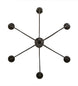 36" Polonaise 6 Light Chandelier detail view