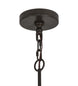 36" Polonaise 6 Light Chandelier detail view