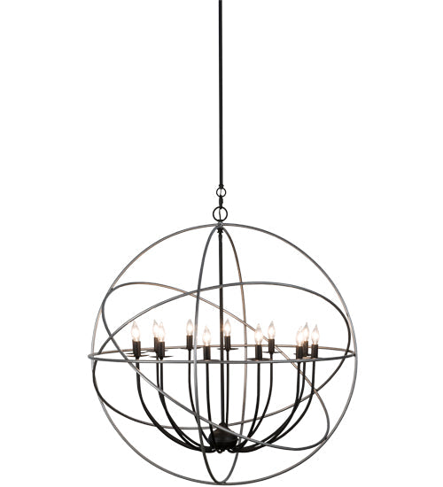 36" Atom Enerjisi 12 Light Chandelier detail view