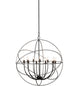 36" Atom Enerjisi 12 Light Chandelier detail view
