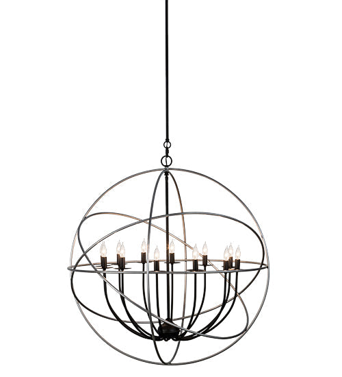 36" Atom Enerjisi 12 Light Chandelier detail view