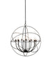 36" Atom Enerjisi 12 Light Chandelier detail view