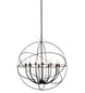 36" Atom Enerjisi 12 Light Chandelier detail view
