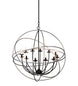 36" Atom Enerjisi 12 Light Chandelier detail view