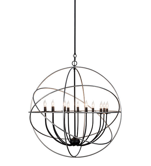 36" Atom Enerjisi 12 Light Chandelier detail view
