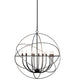 36" Atom Enerjisi 12 Light Chandelier detail view