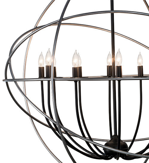 36" Atom Enerjisi 12 Light Chandelier detail view