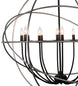 36" Atom Enerjisi 12 Light Chandelier detail view