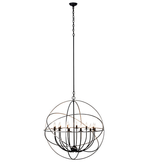 36" Atom Enerjisi 12 Light Chandelier detail view