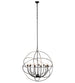 36" Atom Enerjisi 12 Light Chandelier detail view