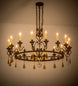 48" Peak 16 Light Chandelier hero view