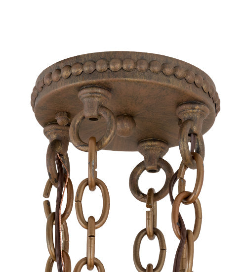 48" Peak 16 Light Chandelier detail view