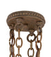 48" Peak 16 Light Chandelier detail view