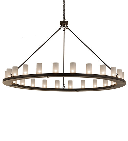 72" Loxley 24 Light Chandelier detail view
