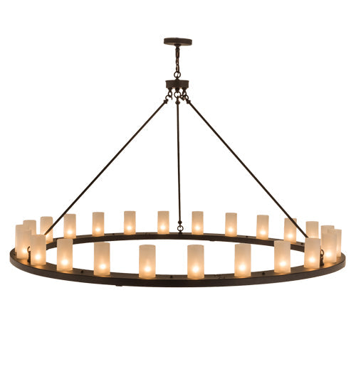 72" Loxley 24 Light Chandelier detail view
