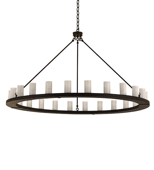 72" Loxley 24 Light Chandelier detail view