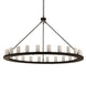 72" Loxley 24 Light Chandelier detail view