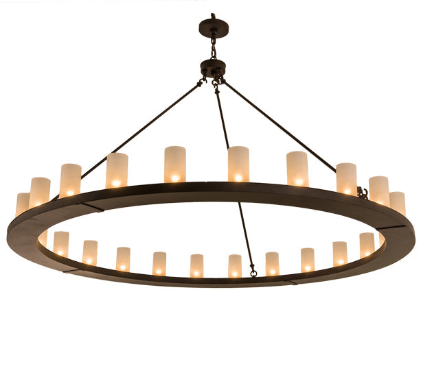 72" Loxley 24 Light Chandelier detail view