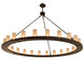 72" Loxley 24 Light Chandelier detail view