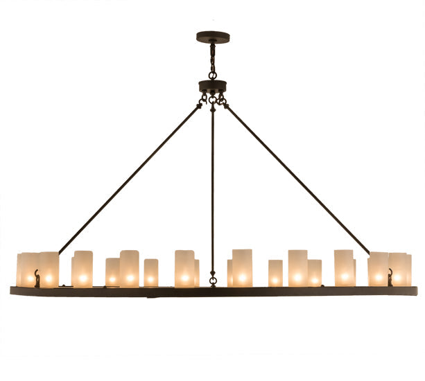 72" Loxley 24 Light Chandelier detail view