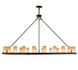 72" Loxley 24 Light Chandelier detail view